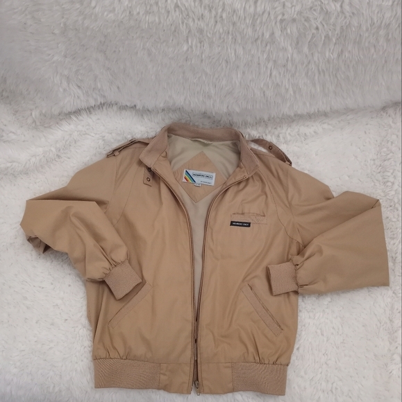 Vintage Members Only Lightweight Tan Blokecore Retro 80s Preppy Classic Jacket - Picture 1 of 5